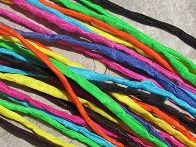 Assortment Neon 2-3mm Silk Cords