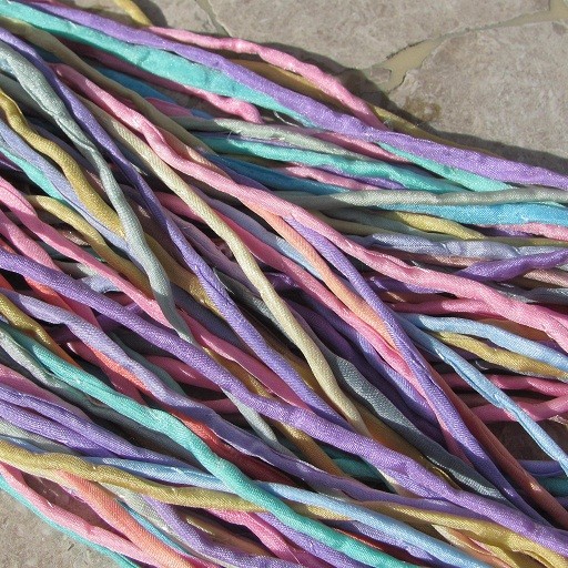 ISLAND RETREAT Brights Silk Cord Assortment 2-3mm Hand Dyed